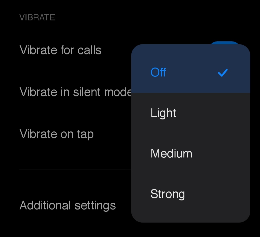 Enable Vibrate