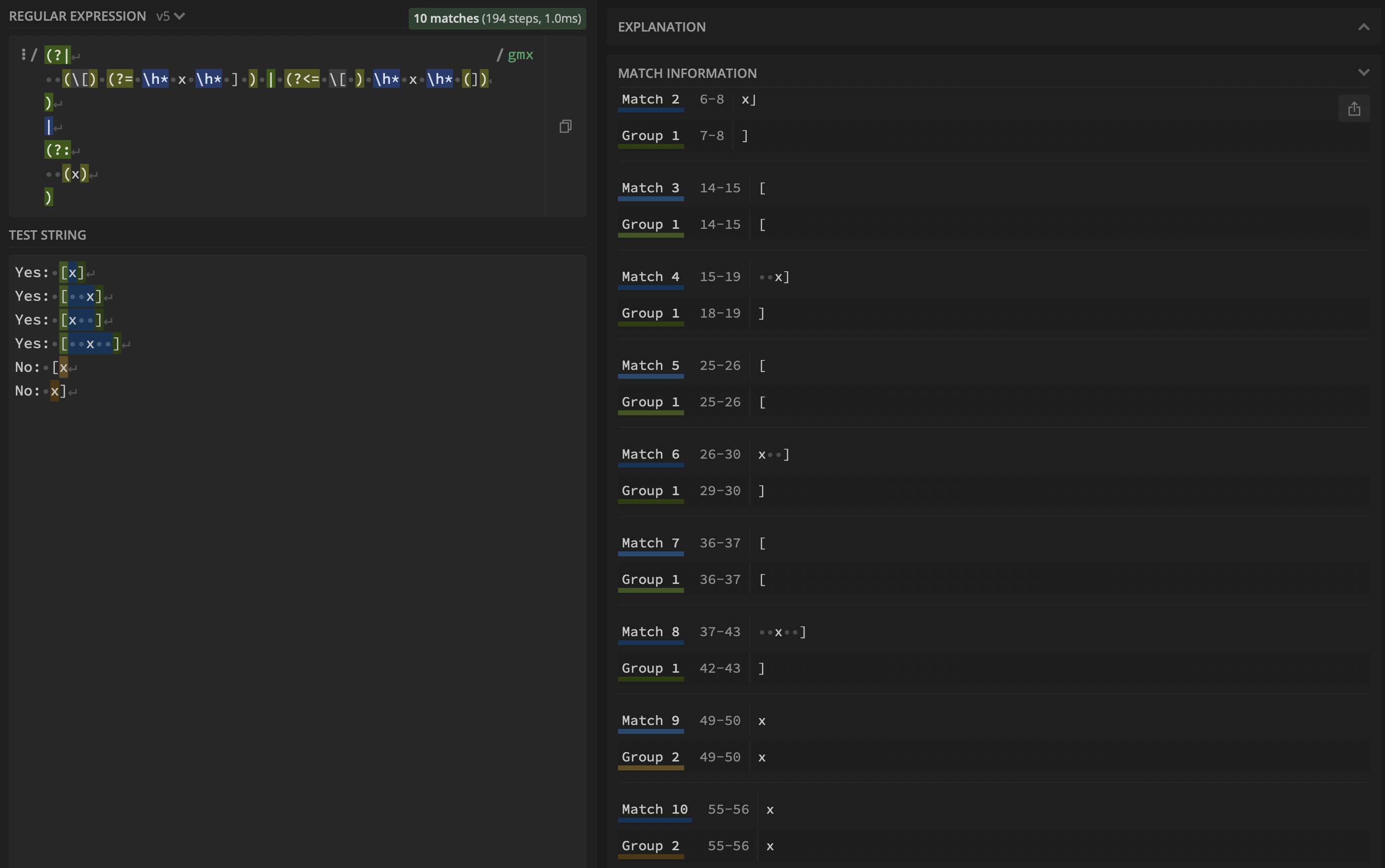 Demonstration of toy example that works