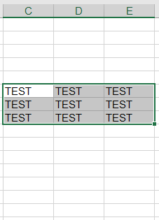 Data pasted into multiple rows