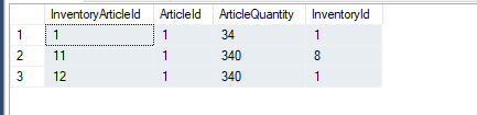 Results for querry