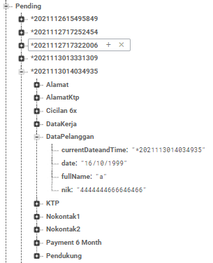 this is the realtime database look like