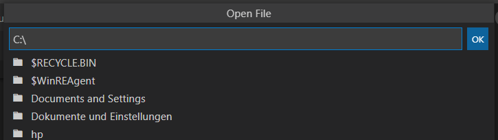 local file picker