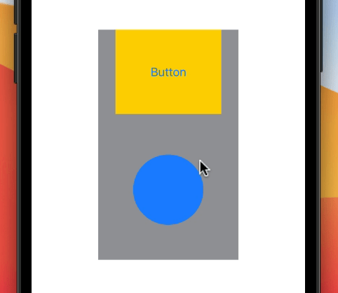 The entire container moves, but only the circle should move