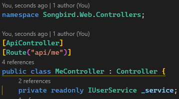 Sample picture with working highlightning for file level namespaces.