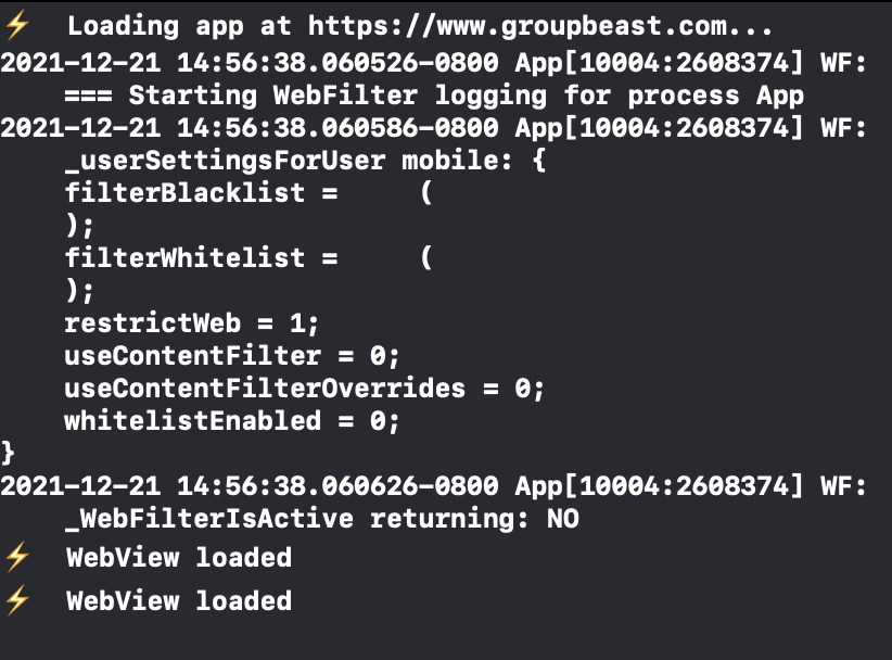 Xcode console output