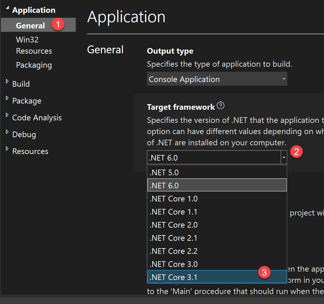 Change in Visual Studio after Project Creation