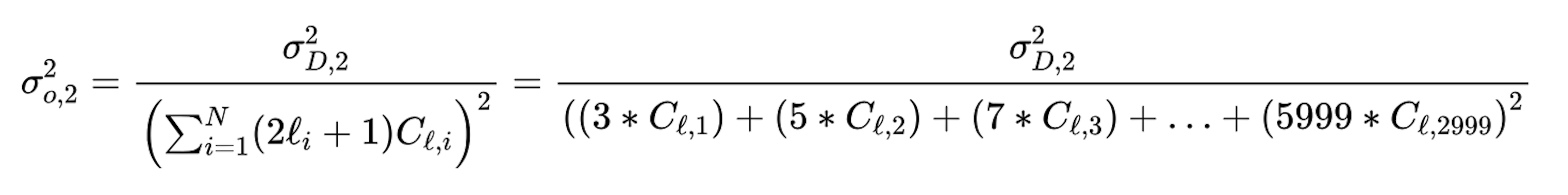 different values for weighting : 2*l 1