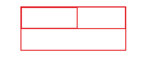 Grid device in 50% 50% and 100%