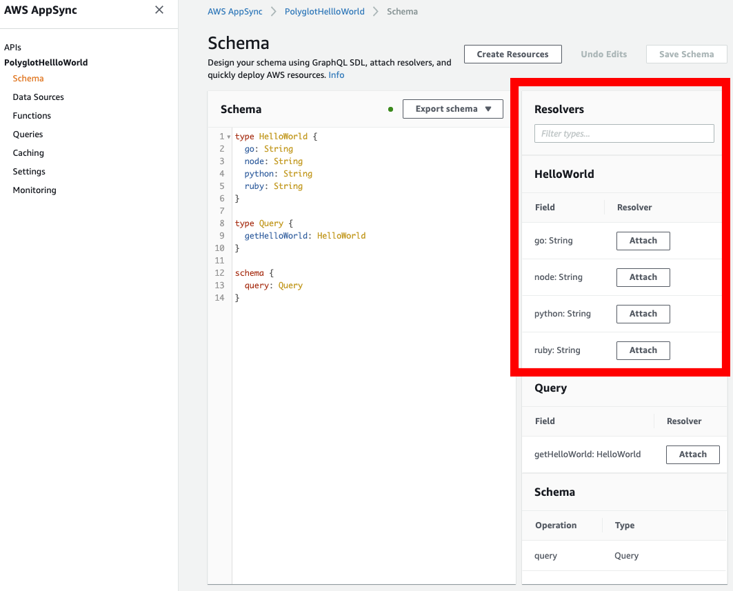 Appsync Console UI