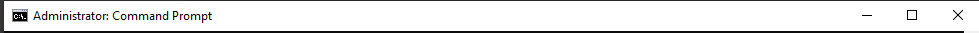 Administrator: Command Prompt