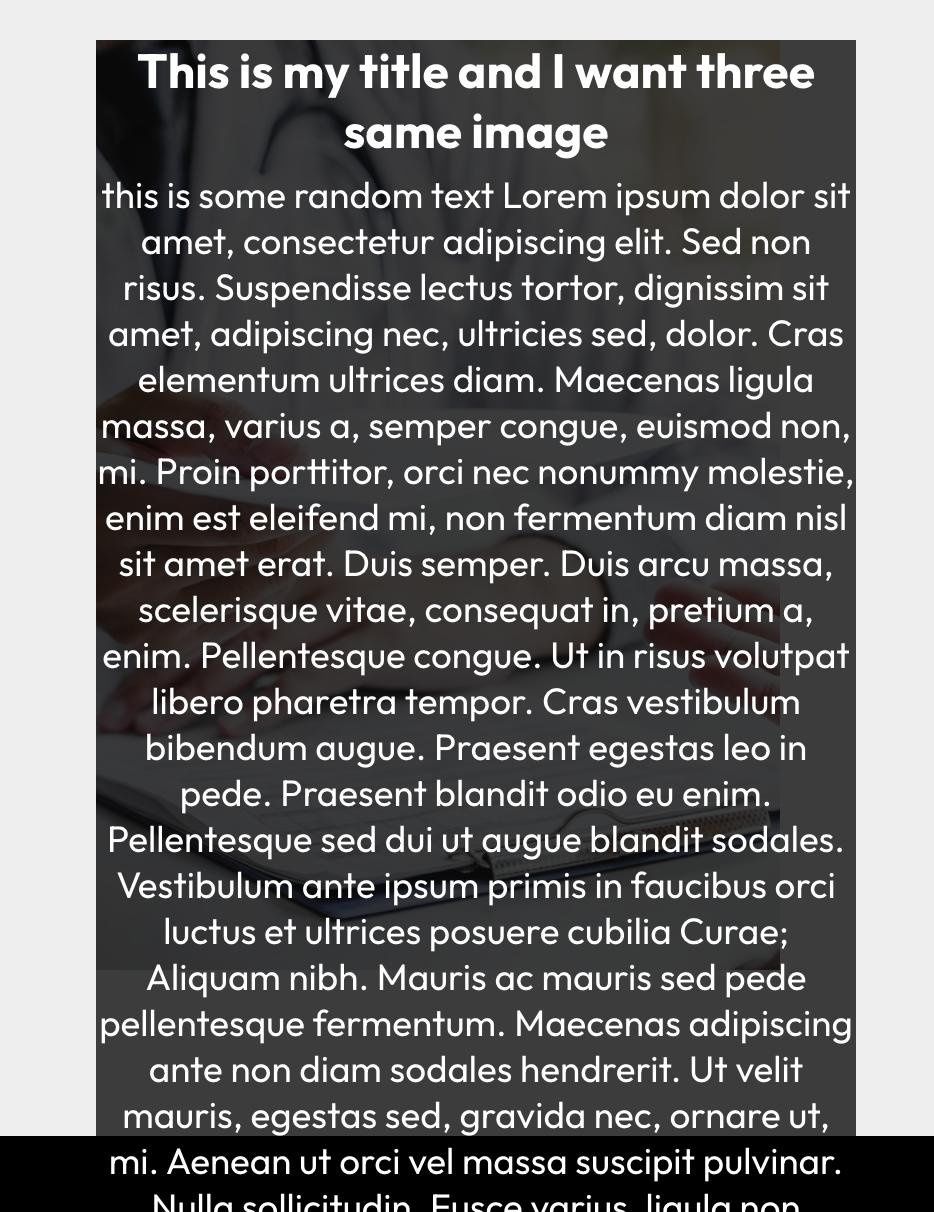 Image of my text going out of the bound of the image