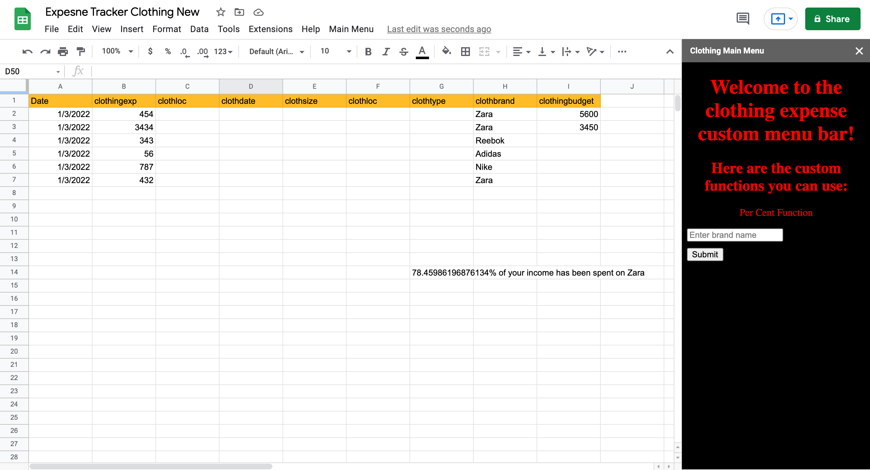 HTML Sidebar