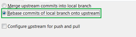 pull --rebase in Eclipse
