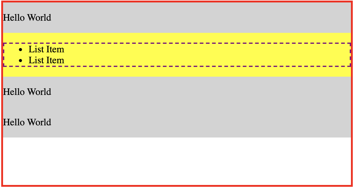 Desired appearance list small