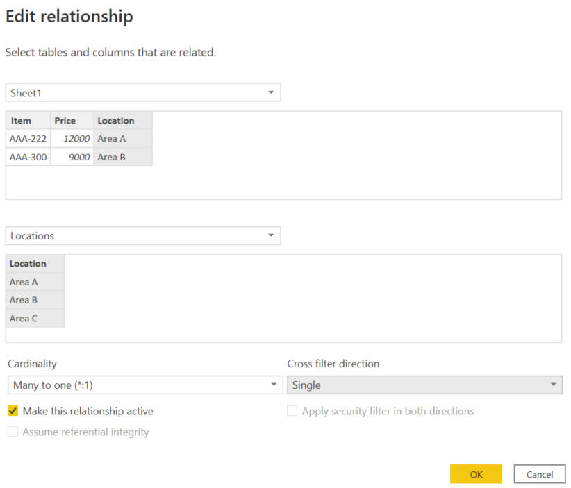 Adding relationship