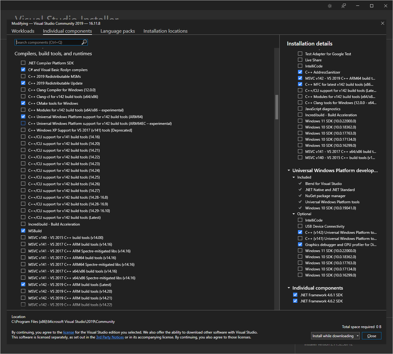 individual components Compilers, build tools and runtimes part 1