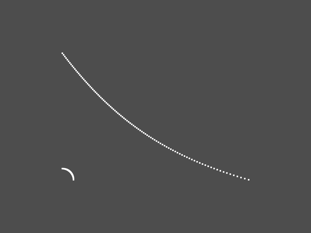 screenshot of the two edges: one semicircle and... another circular arc