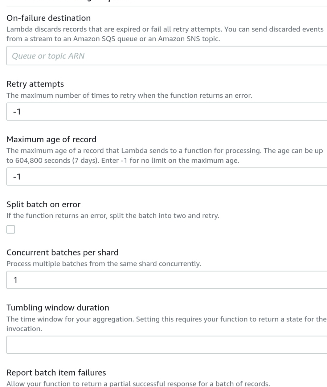 Event Source Mapping Configuration