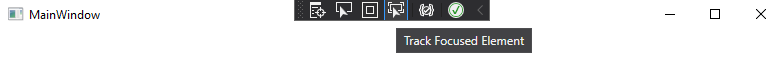 In-App bar in debugging mode with option to track the focused element.
