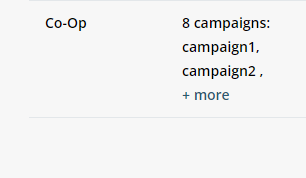 Campaign List