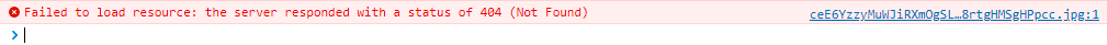 404 error message
