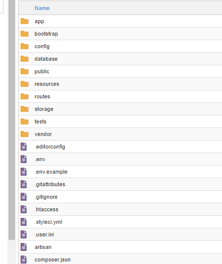 Folder structure