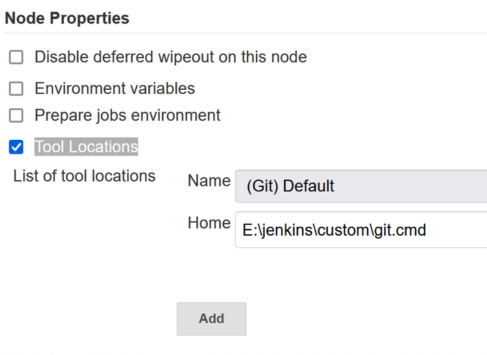 Node properties