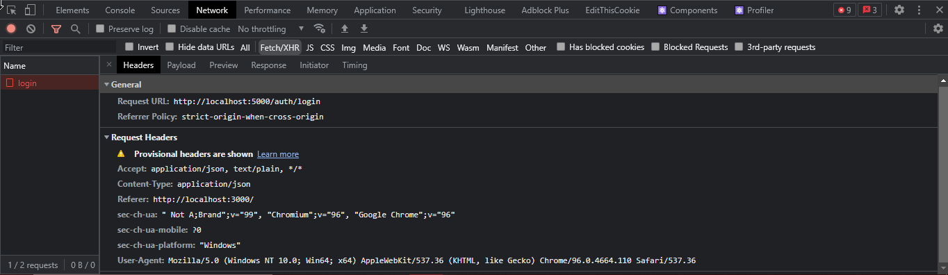 Cors Error Description