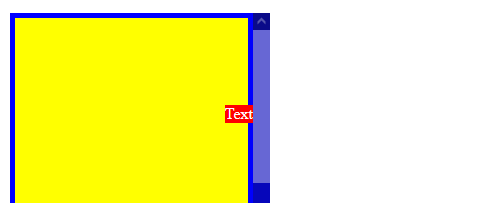 Element behind the scrollbar in Firefox