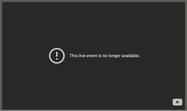 screen shot of error