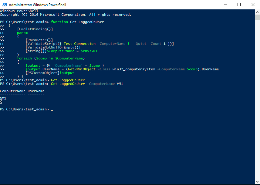 Powershell output