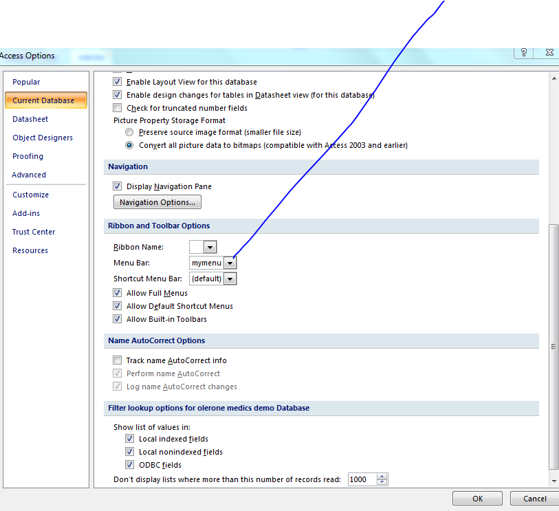 Access options