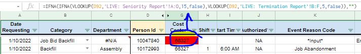 Vlookup Code