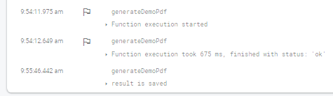 screenshot of logger showing bad function termination