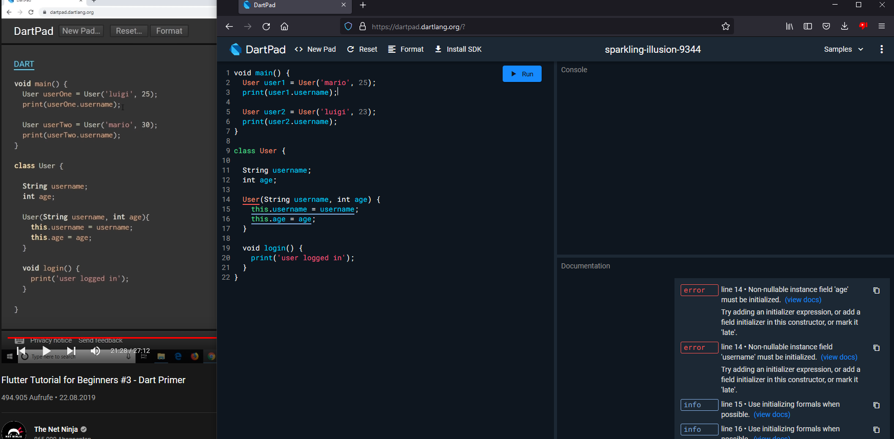 img coding: comparison mine with yt