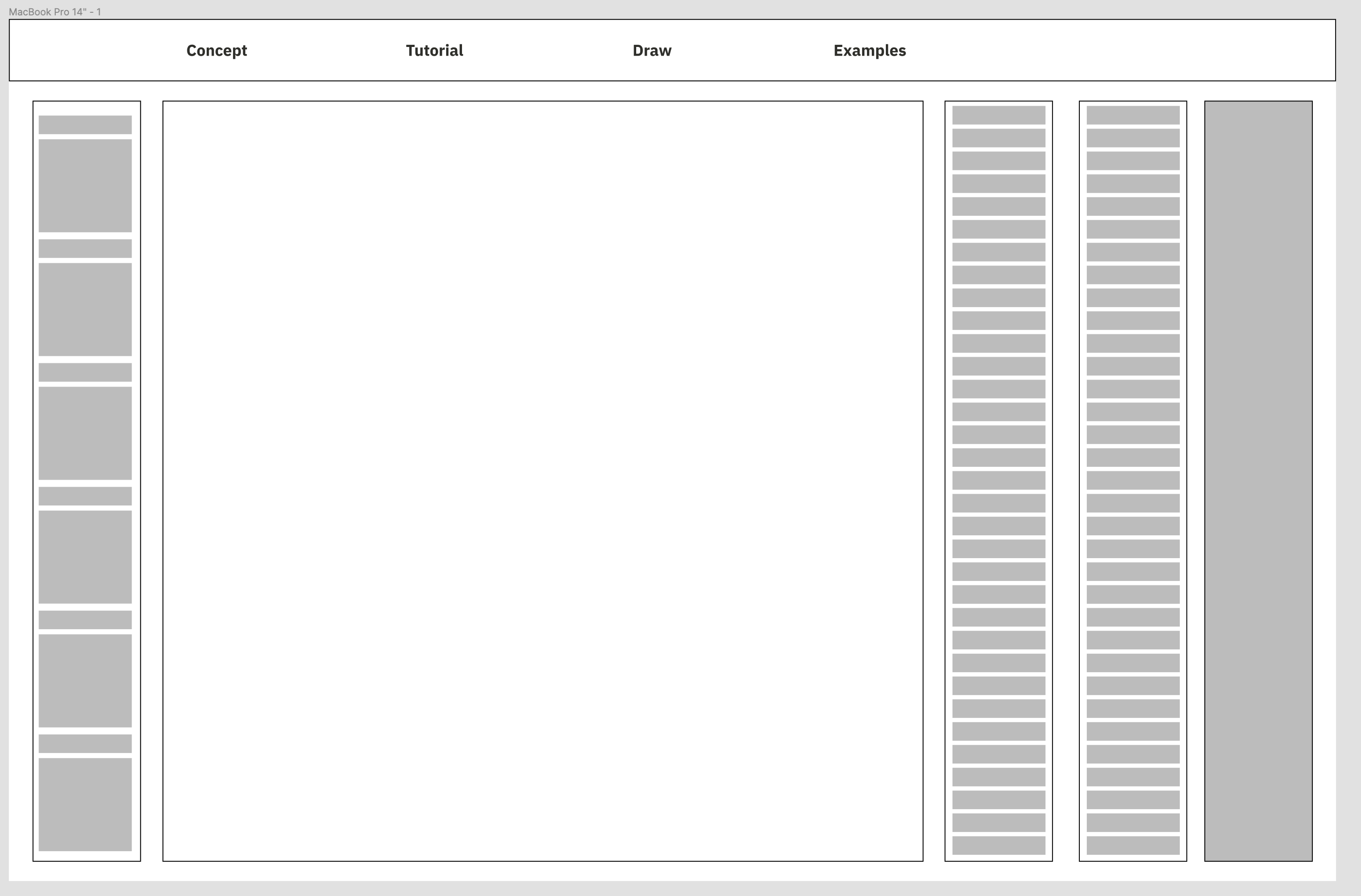 Image of my grid prototype