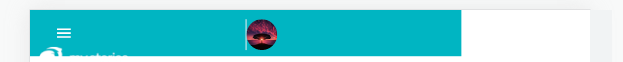 image of header when screen size decreases