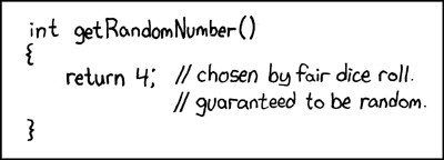 Random. Honest!