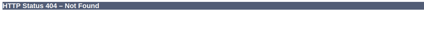 URL not present error