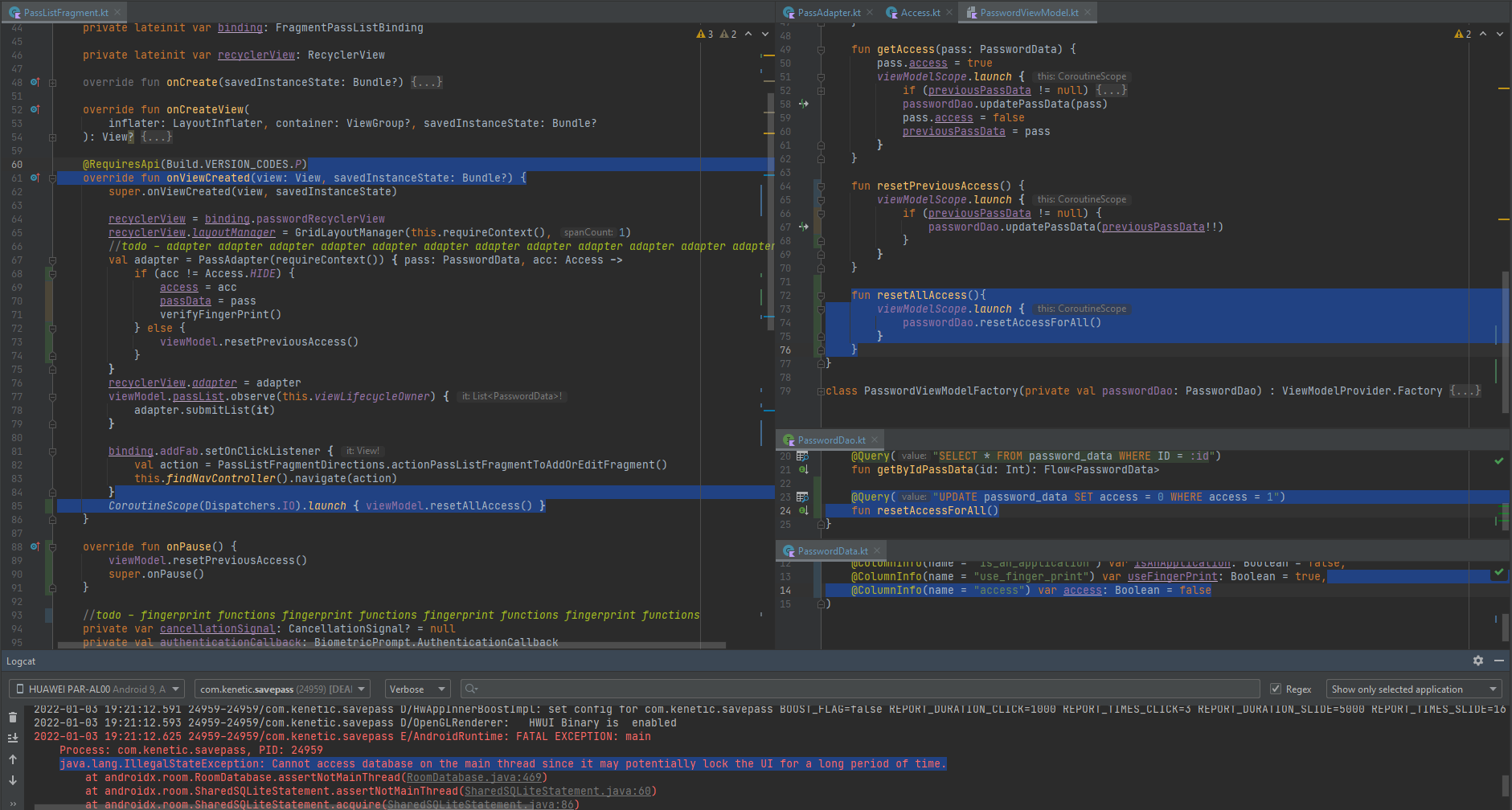 android studio screenshot