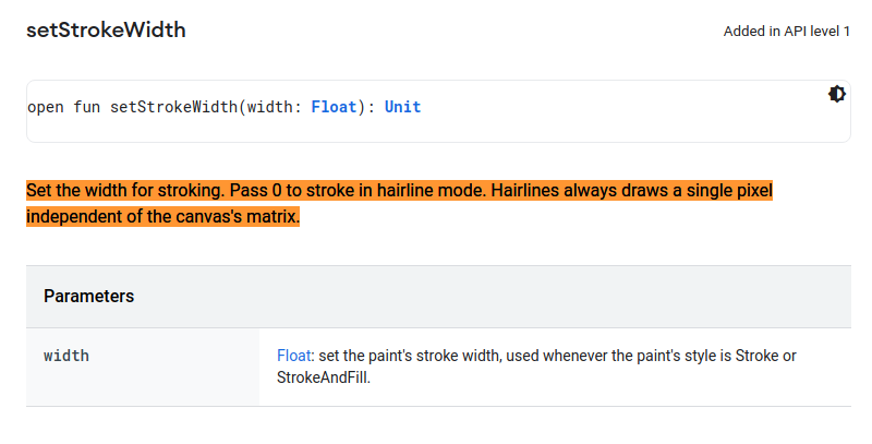 strokeWidth uses hairline