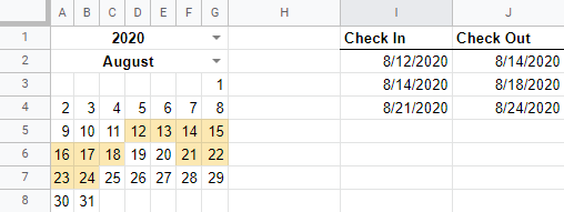 Screencap of correct spreadsheet