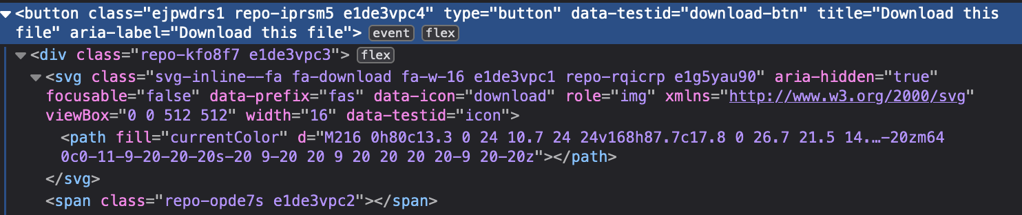 Image of inspecting the webpage button