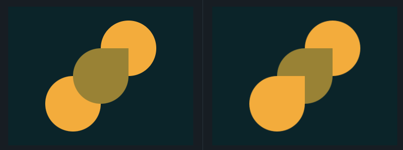 code 1 - made by myself (the left one)