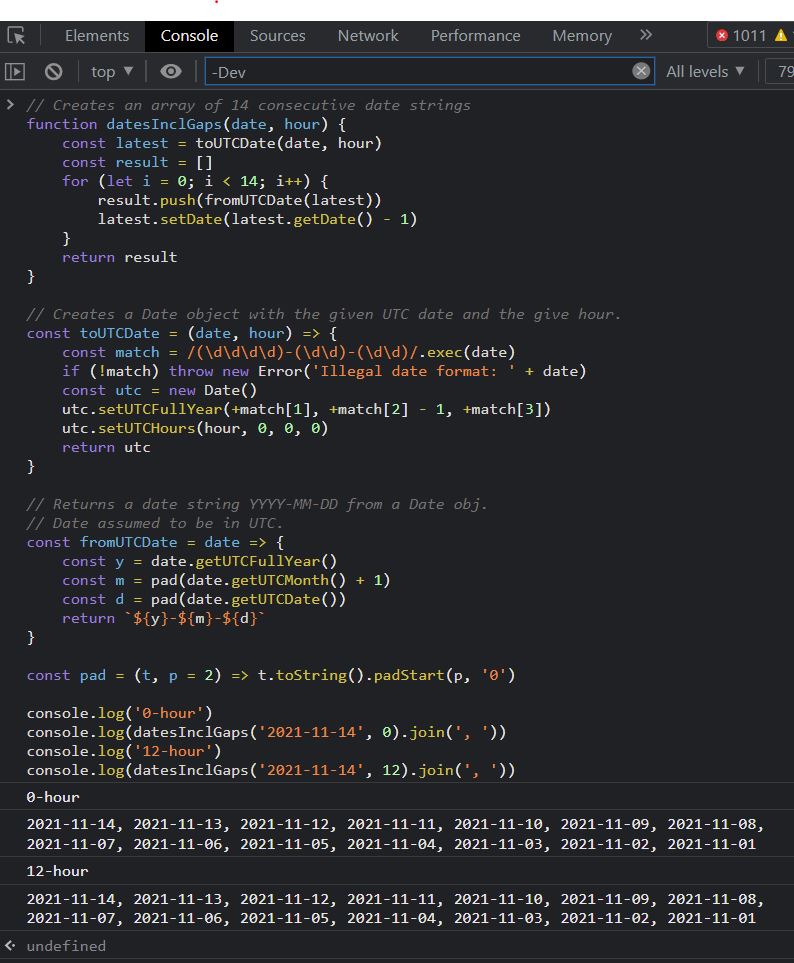 Example of run where it works fine, both 0 and 12 hour