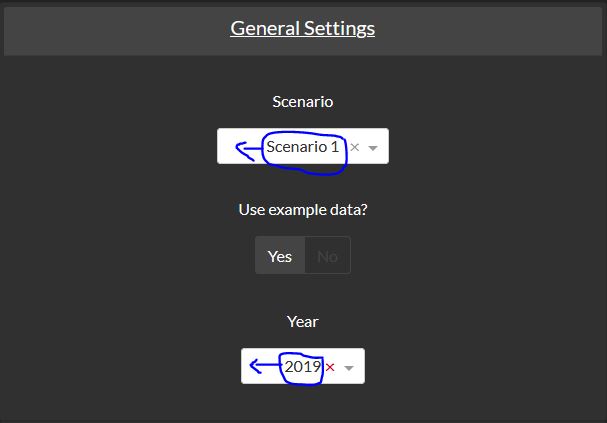 dropdown arrow