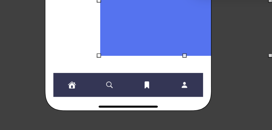 Image view and tab bar next to each other