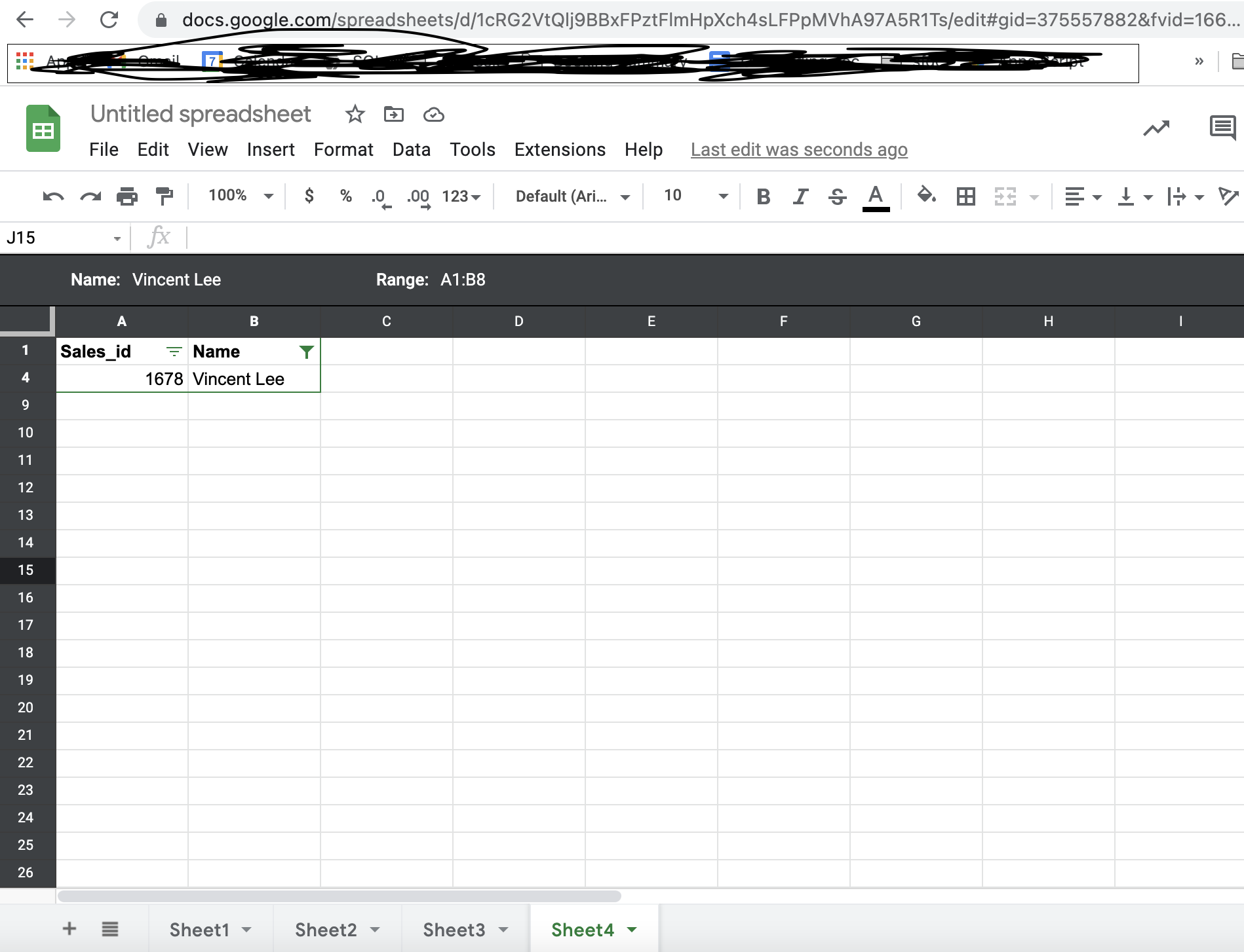 Example Filter View for Vincent Lee