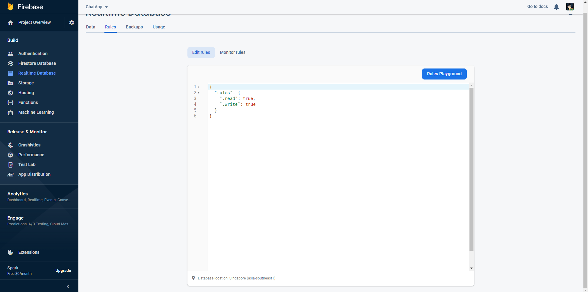 These are the rules I set in Firebase