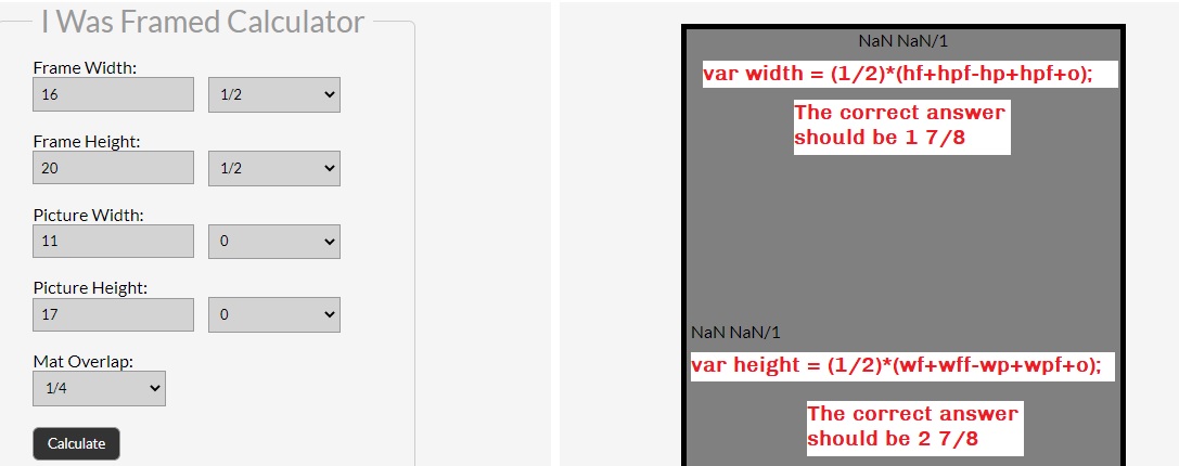 Calculator with script changes